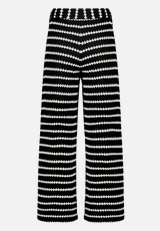 Strickhose  mit Streifen / Rückseite