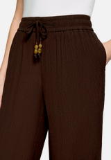 Stoffhose 7/8 mit Bindedetail  / Detailbild