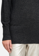 Strickpullover mit Lurexfaden / Detailbild