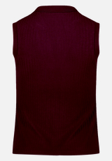 Stricktop  mit Knopfleiste  / Rückseite