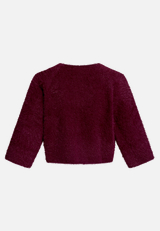 Strick-Cardigan mit 3/4 Arm / Rückseite