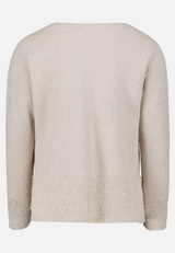 Strickpullover mit Pailletten / Rückseite