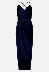 Abendkleid mit Raffung / Vorderseite