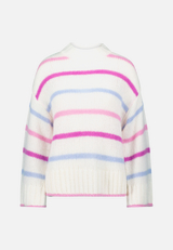 Grobstrickpullover mit Streifen / Vorderseite