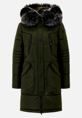 Steppjacke mit Kapuze / Vorderseite