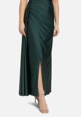 Abendkleid mit Schmucksteinen / Detailbild