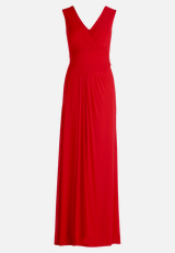 Abendkleid mit V-Ausschnitt / Vorderseite