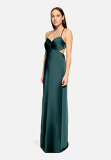 Cocktailkleid mit Cut-Outs / Modellfoto Vorderseite (Outfit)
