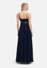Abendkleid mit Spitze / Modellfoto Rückseite