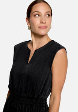 Midikleid mit elastischem Bund / Detailbild