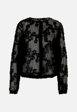 Chiffonbluse mit Blumenmuster / Vorderseite