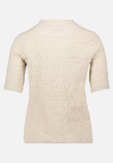 Strukturshirt mit Stehkragen / Rückseite