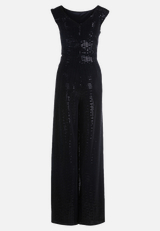 Jumpsuit im Glitzer-Look / Rückseite