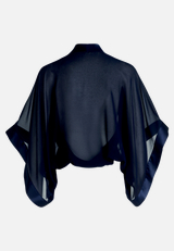 Chiffonstola mit 3/4 Arm / Rückseite