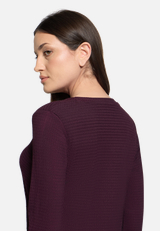 Strukturshirt mit Rundhalsausschnitt / Detailbild