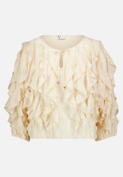 Chiffonbluse mit Volant