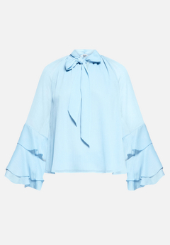 Chiffonbluse mit Volant
