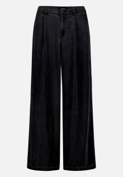 Wideleg-Hose mit Bundfalten 