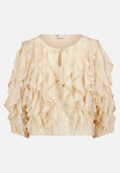 Chiffonbluse mit Volant