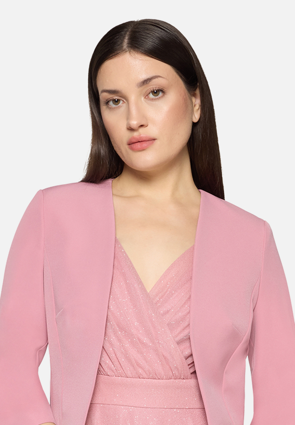 Bolero-Jacke mit Kellerfalten / Detailbild