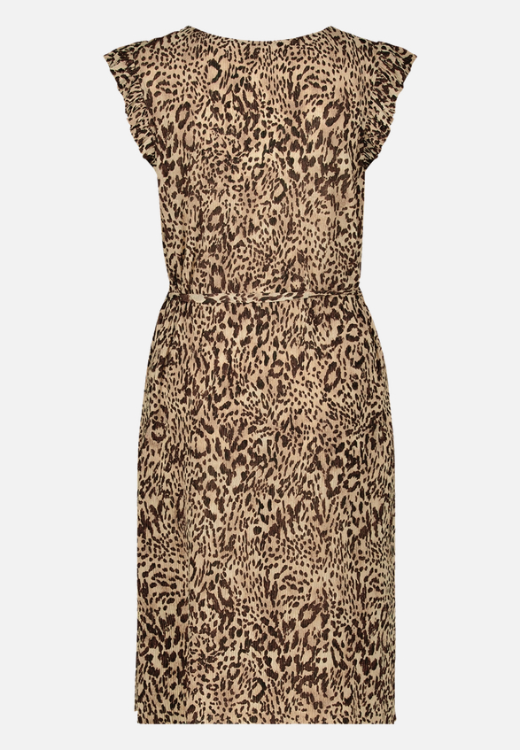 Minikleid mit Leoprint / Rückseite