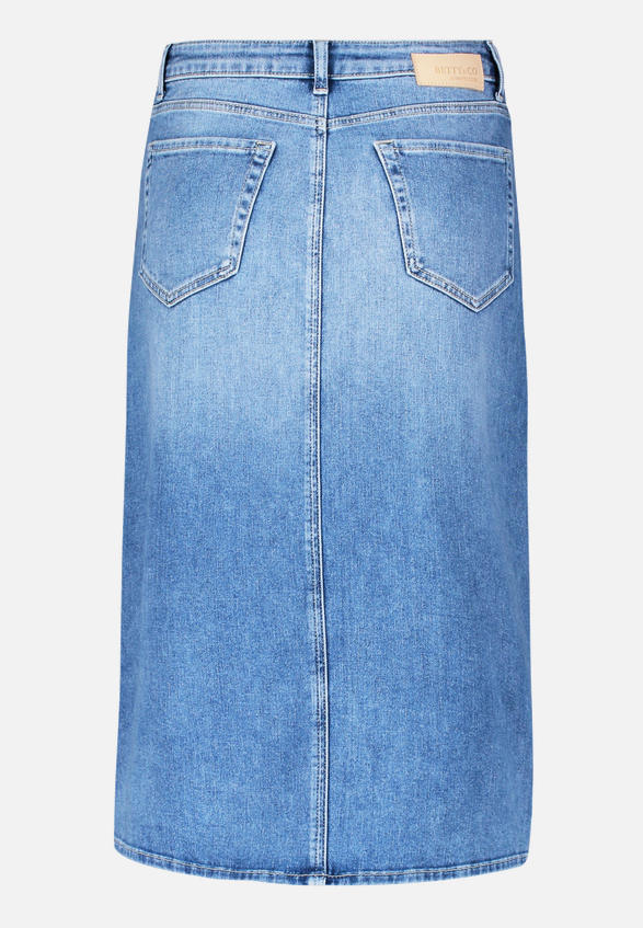 Jeansrock mit Waschung / Rückseite