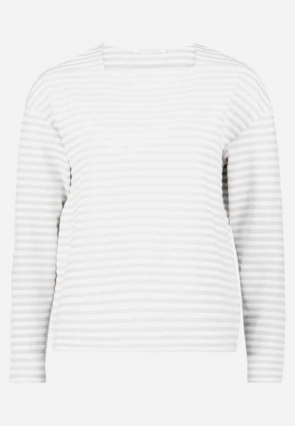 Sweatshirt mit U-Boot-Ausschnitt / Vorderseite