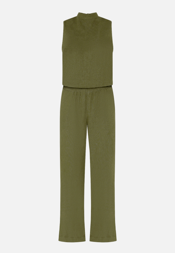 Jumpsuit mit hohem Kragen / Vorderseite