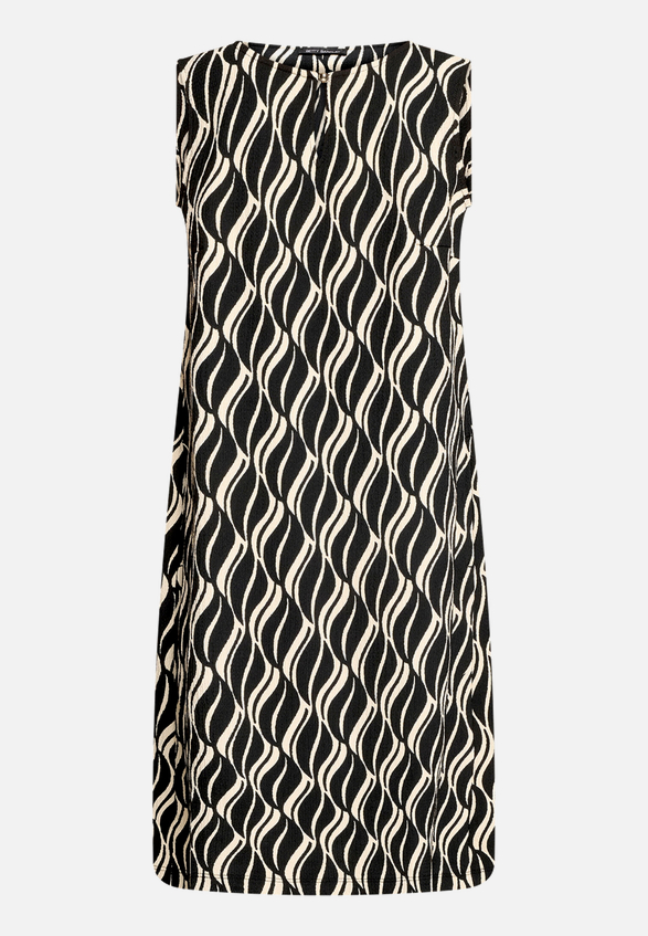 Midikleid  mit grafischem Muster  / Rückseite