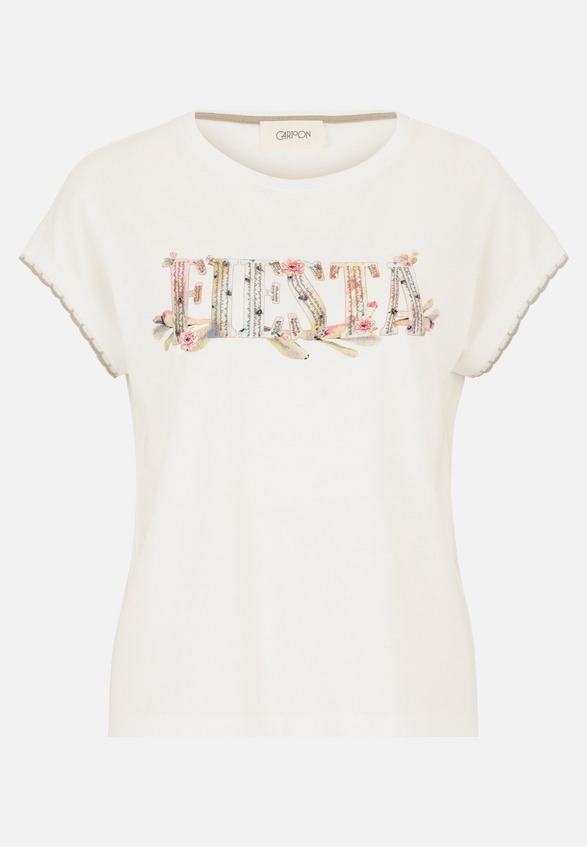 Casual-Shirt mit Rundhalsausschnitt / Vorderseite