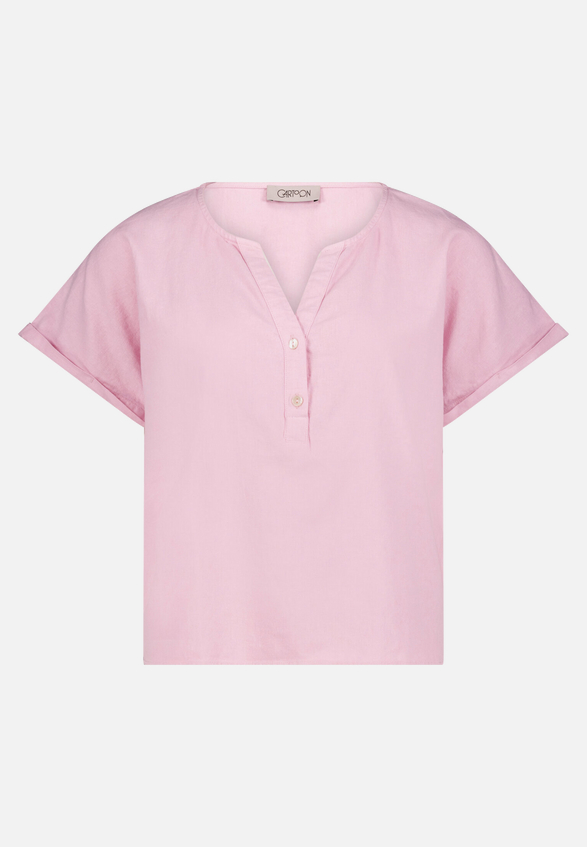 Leinenbluse mit Ärmelaufschlag / Vorderseite