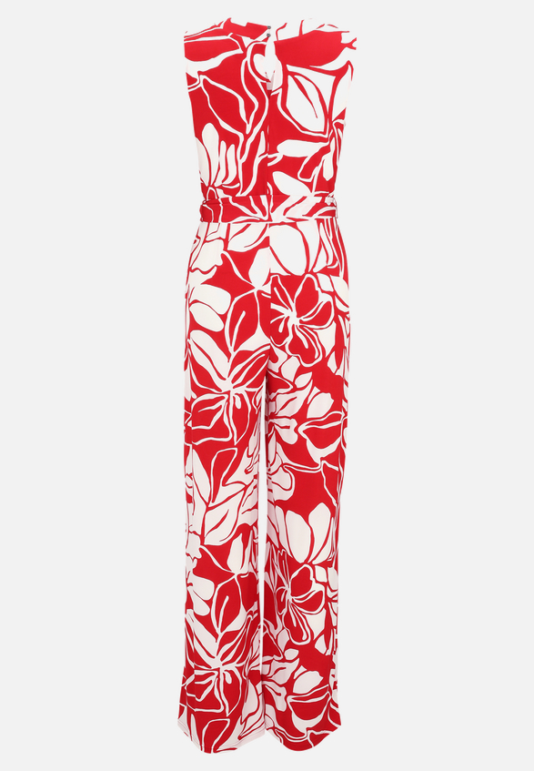 Jumpsuit mit Bindegürtel / Rückseite