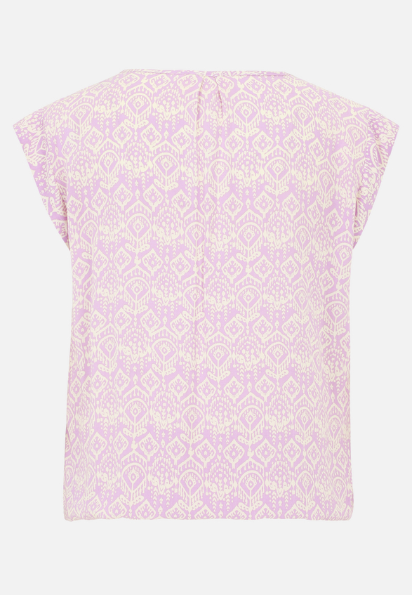 Casual-Bluse mit Muster / Rückseite