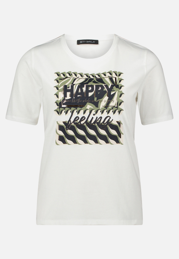Basic Shirt mit Placement / Vorderseite