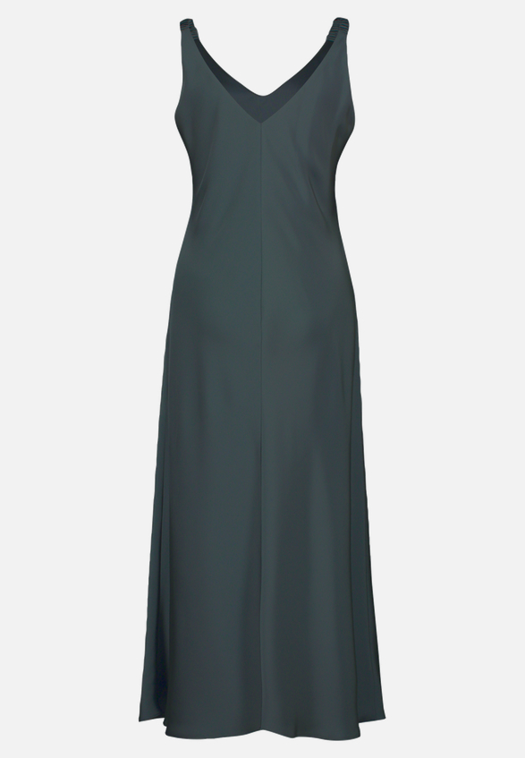 Abendkleid mit breiten Trägern / Rückseite