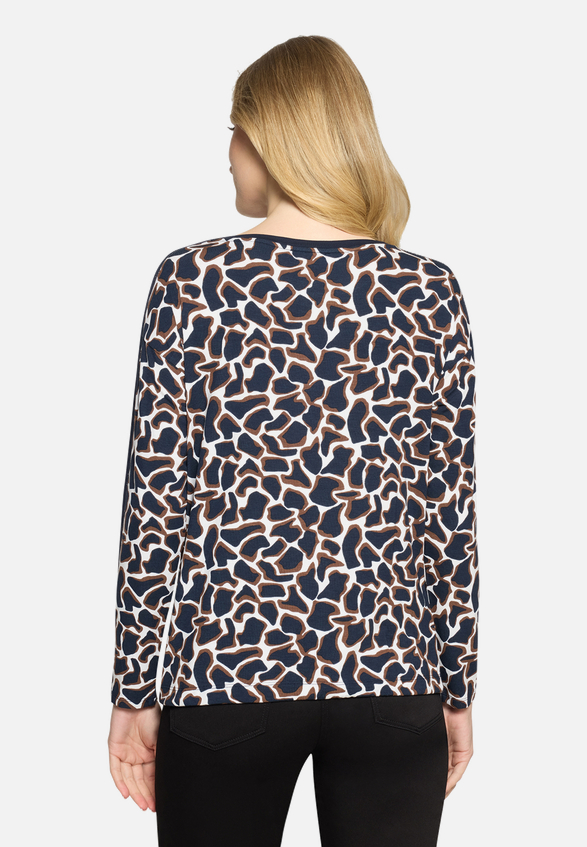 Casual-Shirt mit Tunnelzug / Modellfoto Rückseite