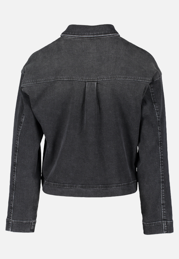 Jeansjacke mit aufgesetzten Taschen / Rückseite