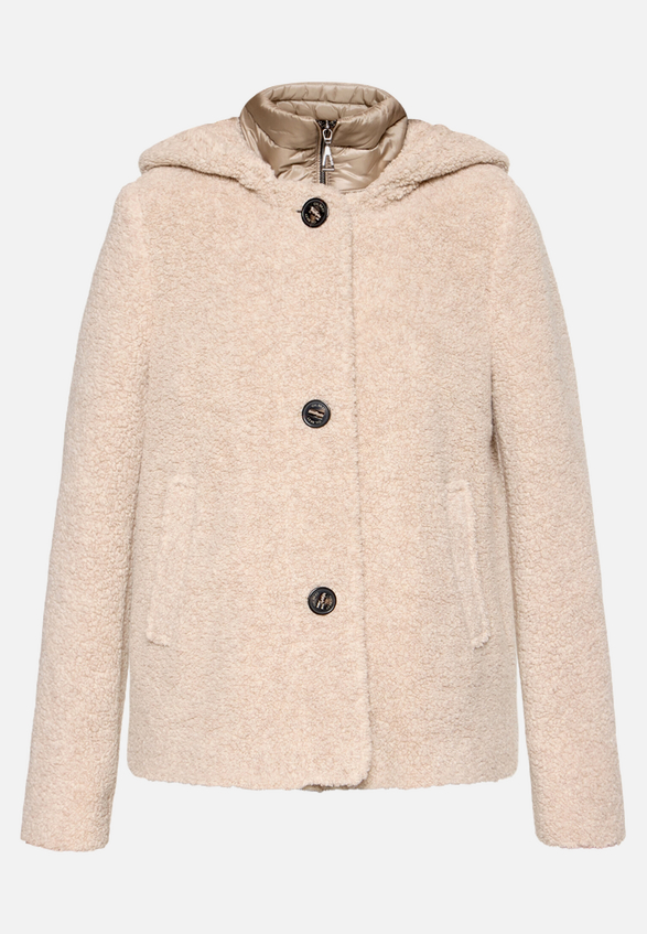 Wolljacke mit Kapuze / Vorderseite