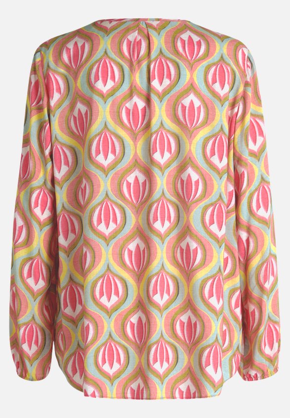 Casual-Bluse mit Muster / Rückseite