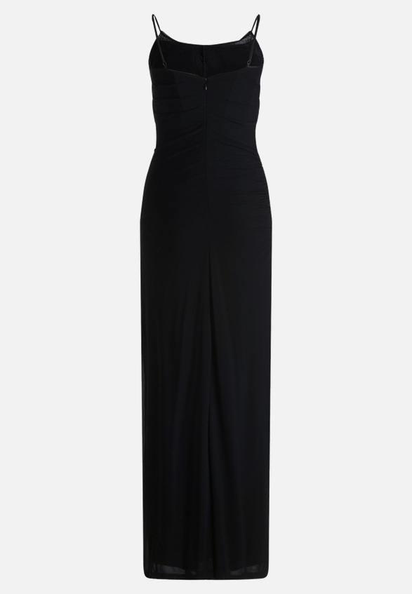 Abendkleid mit Spitzeneinsatz / Rückseite