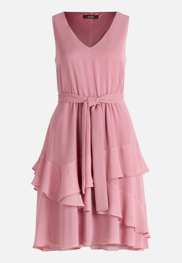 Cocktailkleid mit Volant / Vorderseite