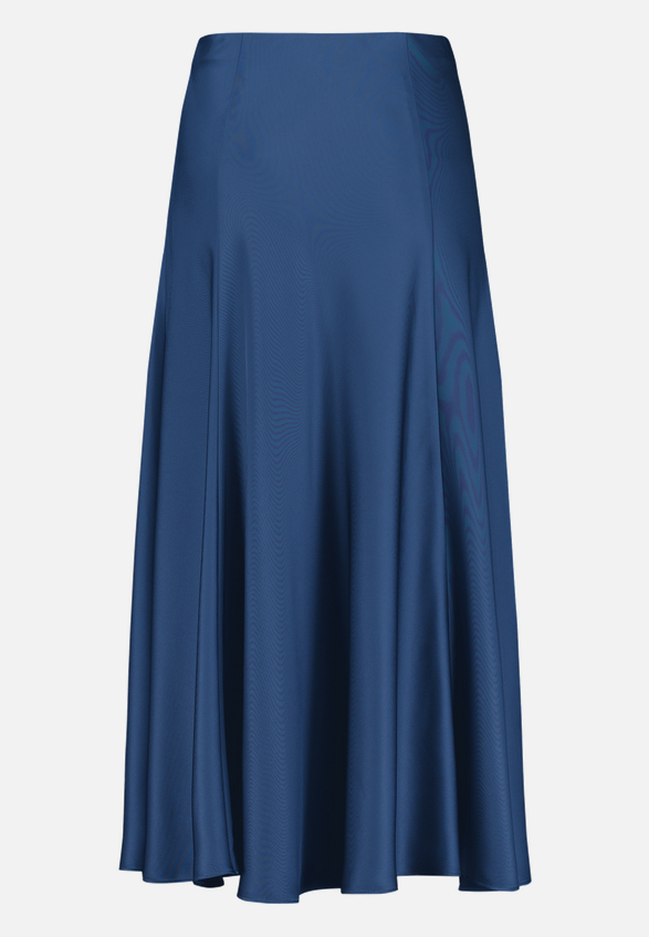 Satinrock  Maxi mit Gummibund  / Rückseite