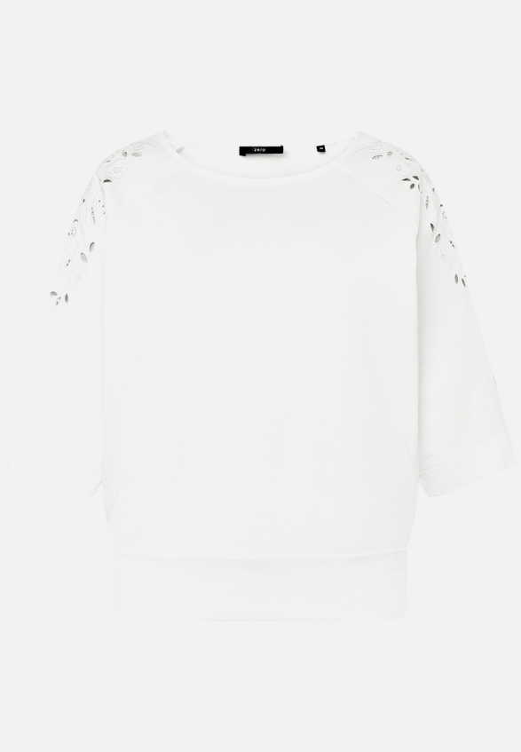 Sweatshirt  mit Lochmuster / Vorderseite