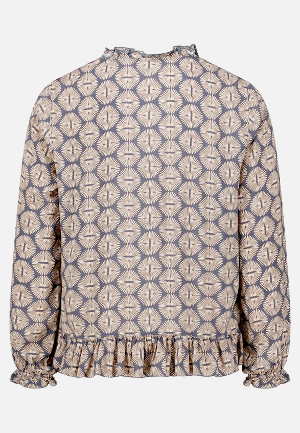 Casual-Bluse mit Raffung / Rückseite
