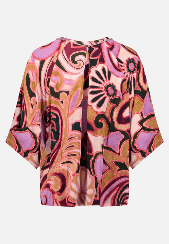 Casual-Bluse mit Muster / Rückseite