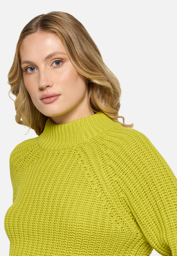 Grobstrick-Pullover mit Struktur / Detailbild