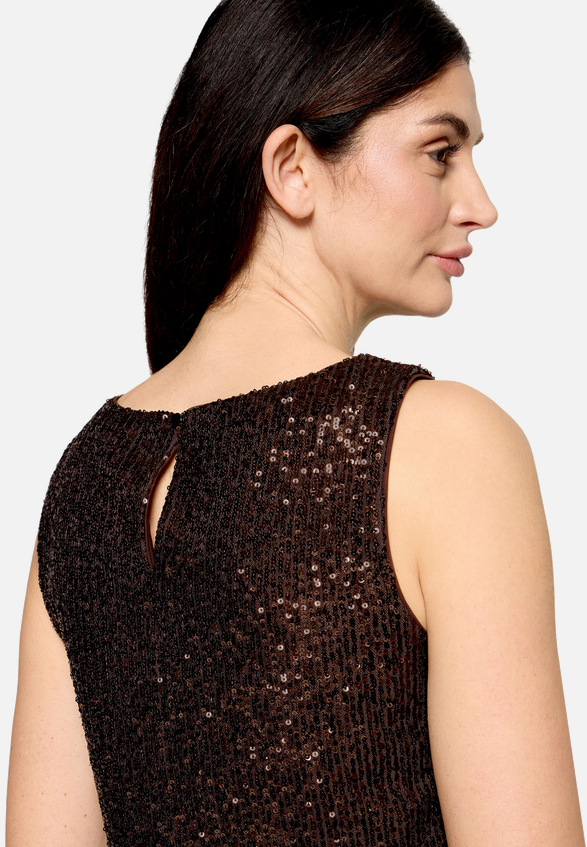 Pailletten-Top im Glitzer-Look / Detailbild