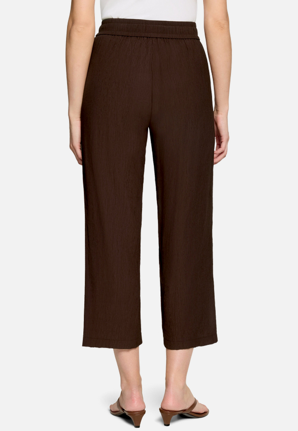 Stoffhose 7/8 mit Bindedetail  / Modellfoto Rückseite