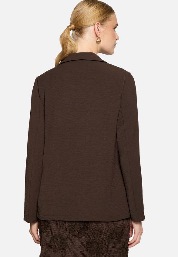 Longblazer   mit Paspeltaschen / Modellfoto Rückseite