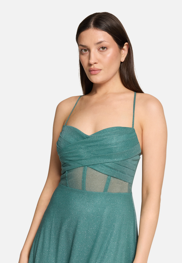 Abendkleid im Glitzer-Look / Detailbild